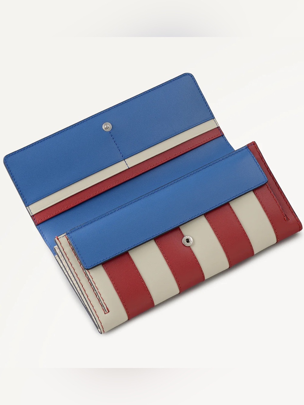 NWT-Radley London-Large Flap Over Wallet-Fireworks & Stripes-Cobalt-$148 - Picture 15 of 16